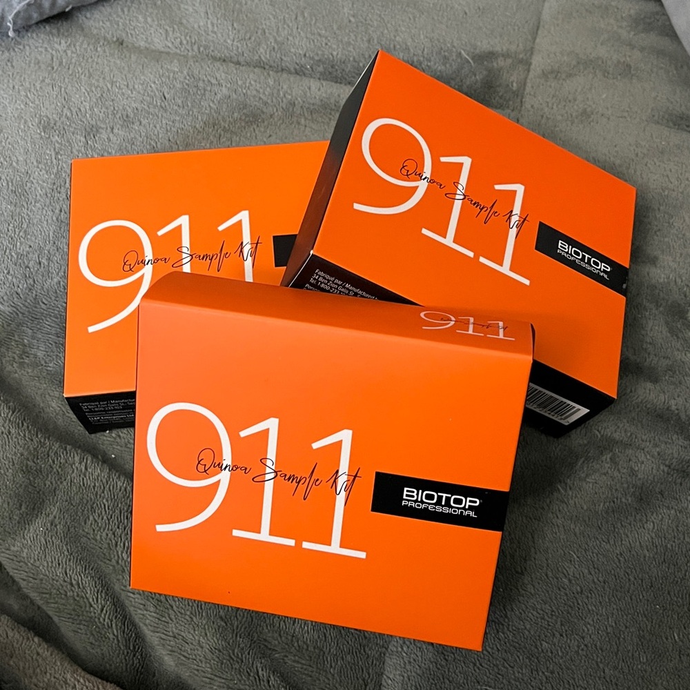 3 New Biotop Professional 911 Quinoa Hair Treatment Sample size 1-2 uses each